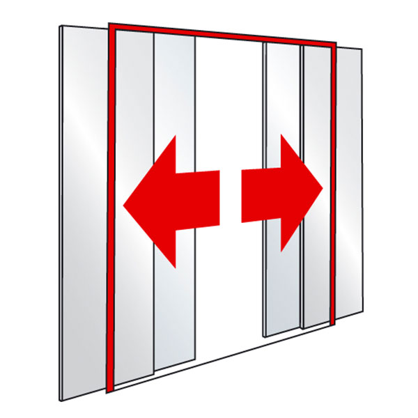 Teleskop Schiebetür