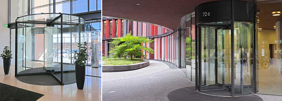 Designmöglichkeiten von Karussell- und Drehtüren