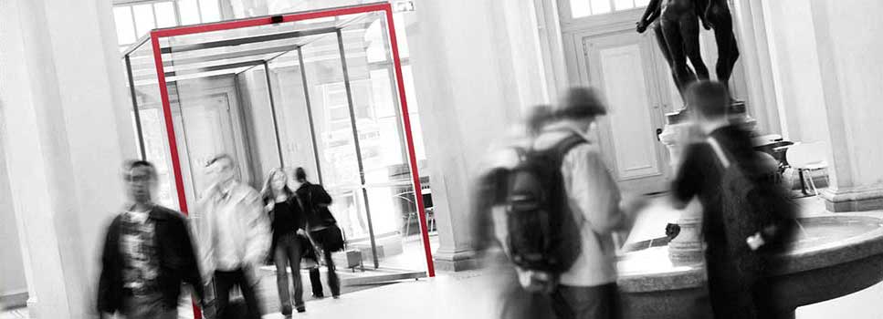 Automatische Schiebetür linear als Eingang