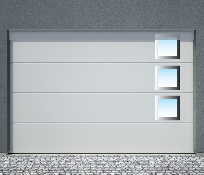 Mewald-Garagentore-Fenster-Edelstahl-rechteckig-